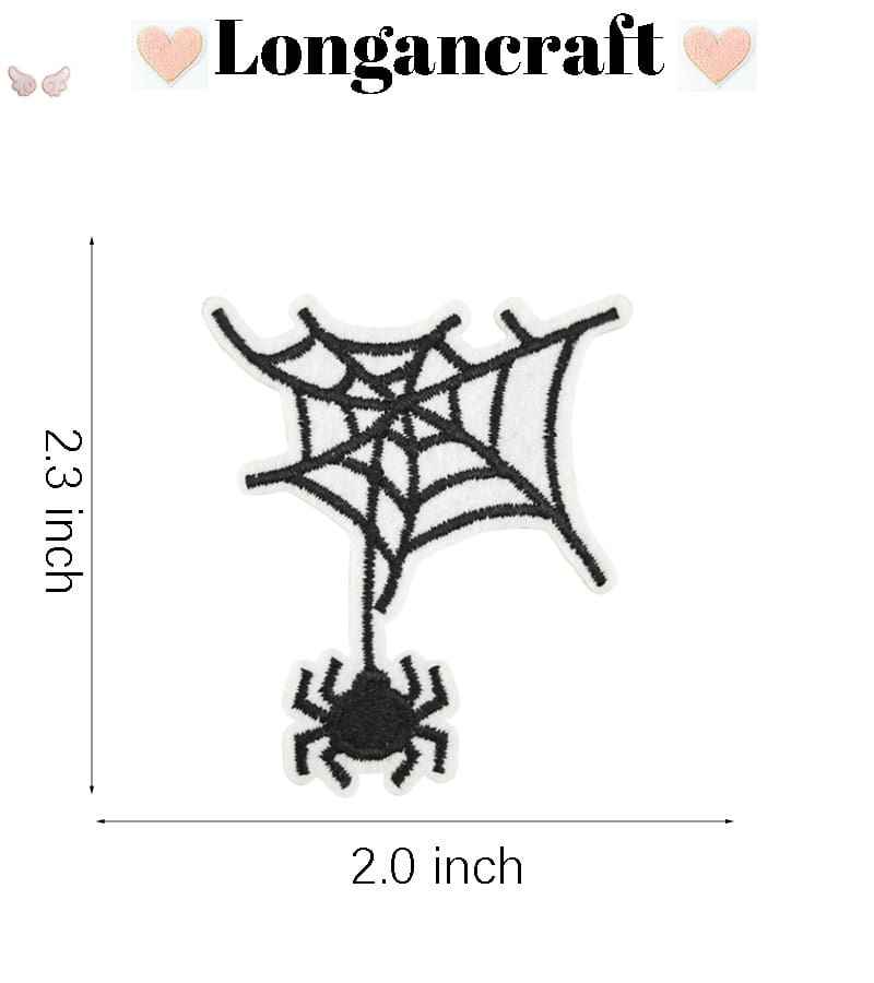 Halloween Ghost Bat Embroidered Patches