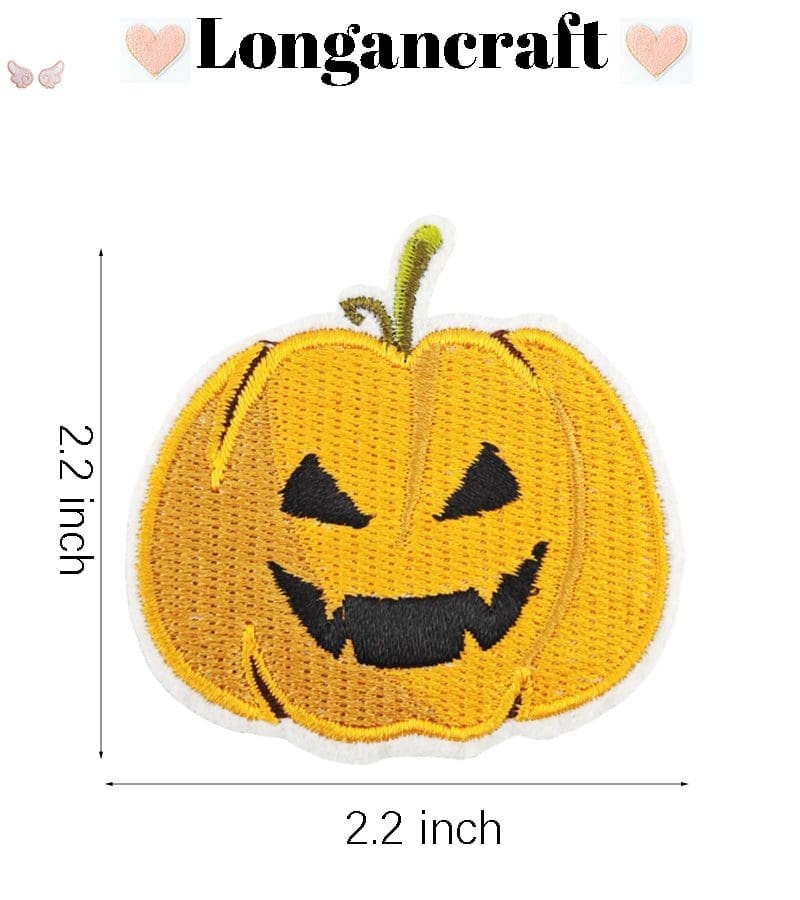 Halloween Ghost Bat Embroidered Patches