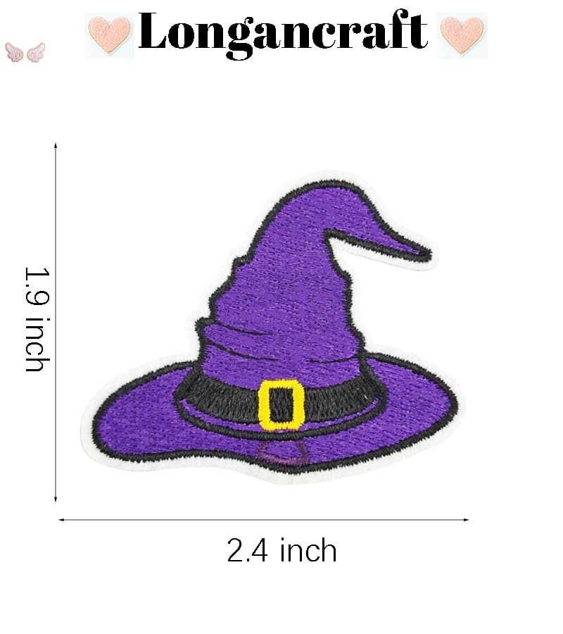 Halloween Ghost Bat Embroidered Patches