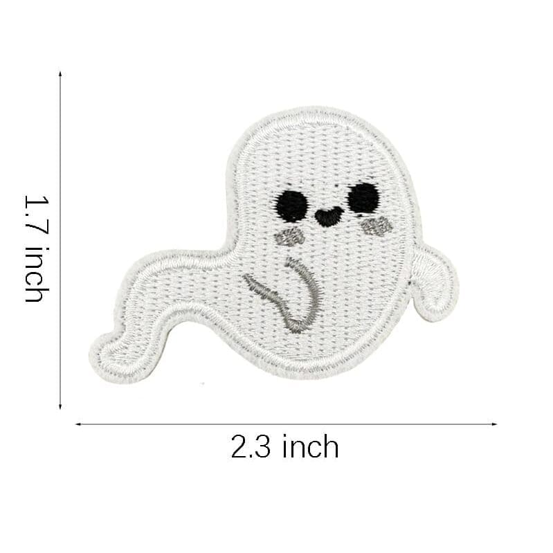 Halloween Black Cat Embroidered Patches