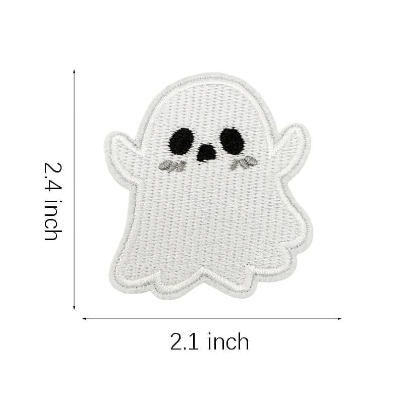 Halloween Black Cat Embroidered Patches