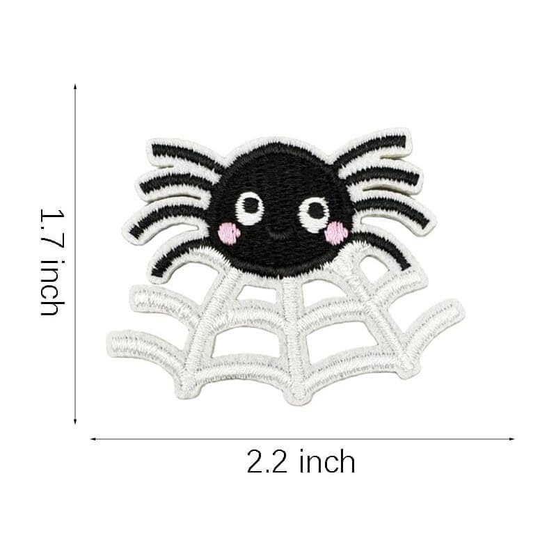 Halloween Black Cat Embroidered Patches