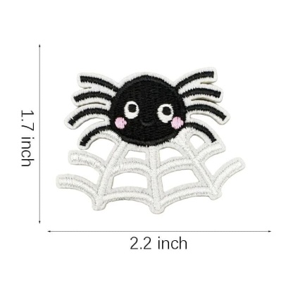 Halloween Black Cat Embroidered Patches