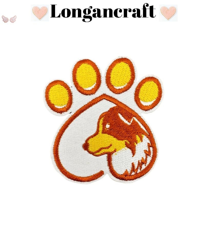 Animal Color Paw Embroidered Patches