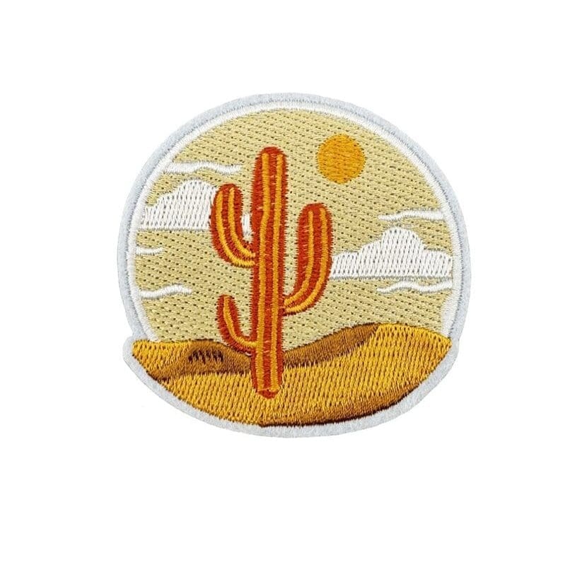 Western Cowboys Brown Iron On Patches