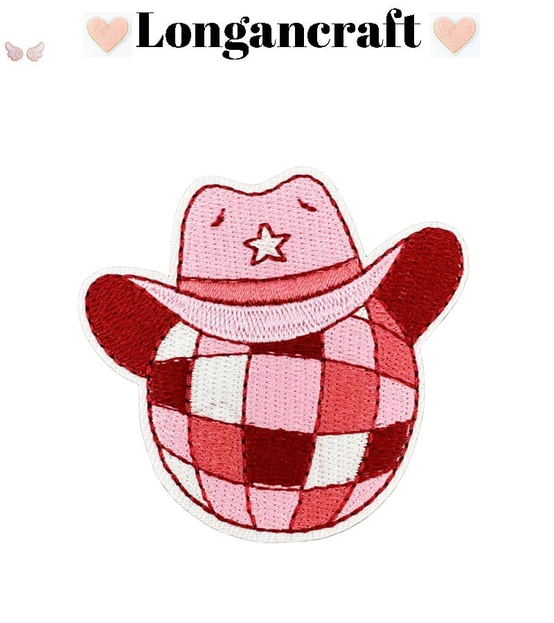 Western Cowgirls Pink Iron On Patches