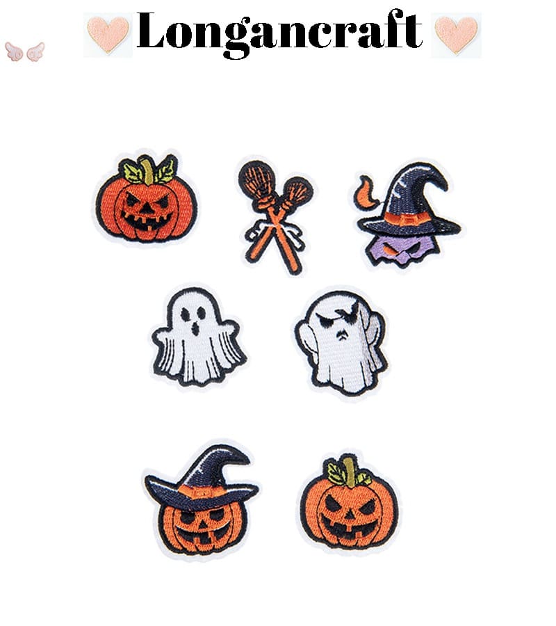 Halloween Theme Iron On Patches Set