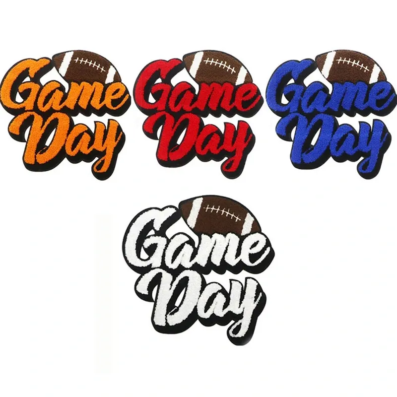 Game Day Letter Iron On Patches