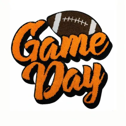 Game Day Letter Iron On Patches
