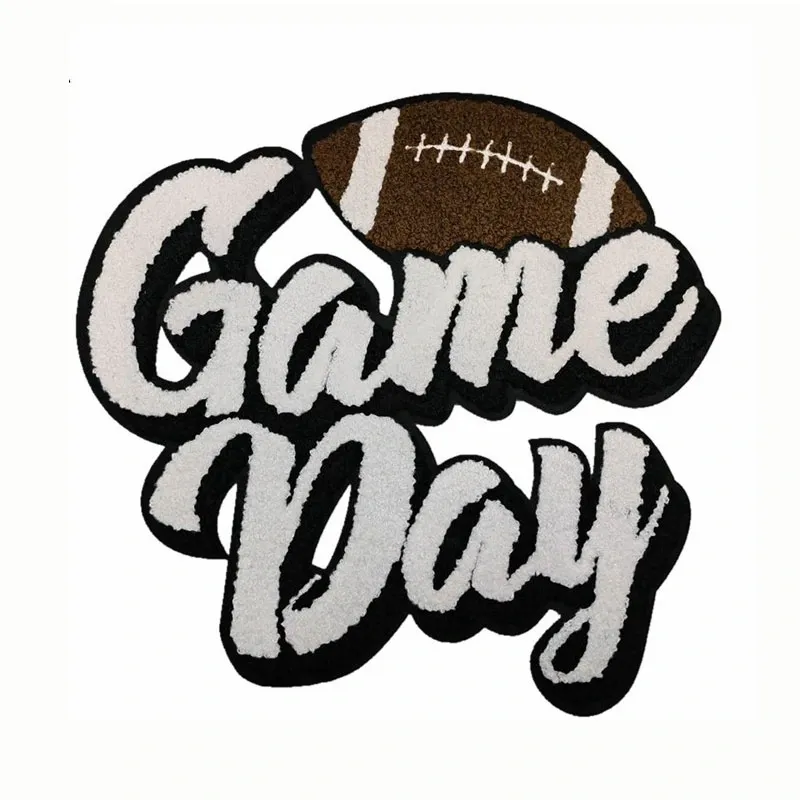 Game Day Letter Iron On Patches