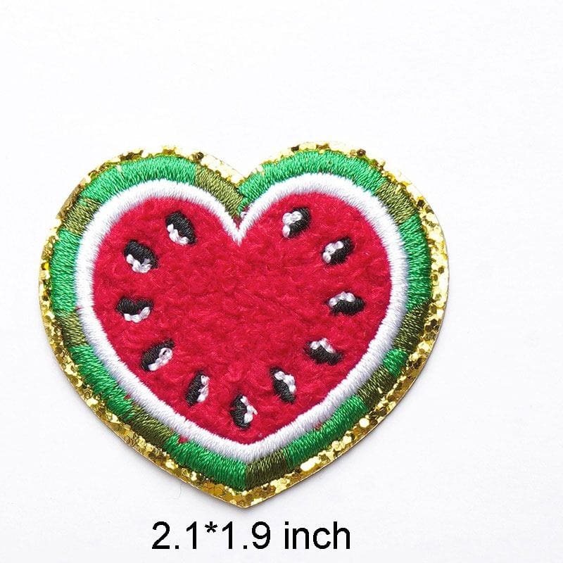 Strawberry Apple Fruit Iron On Patches