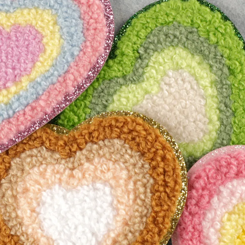 Heart Colorful Iron On Patches