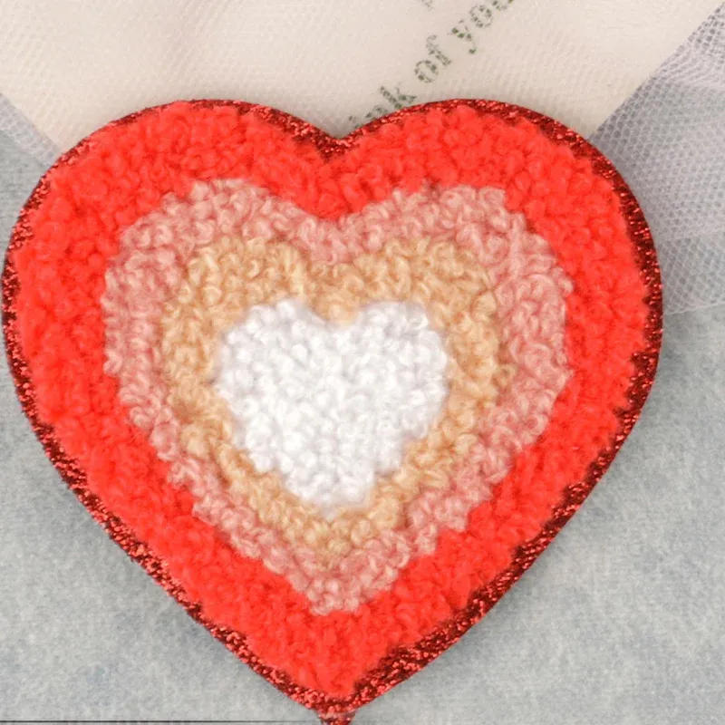 Heart Colorful Iron On Patches
