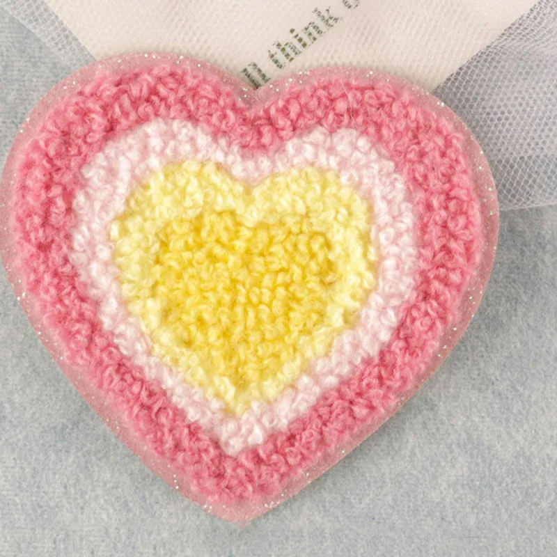 Heart Colorful Iron On Patches