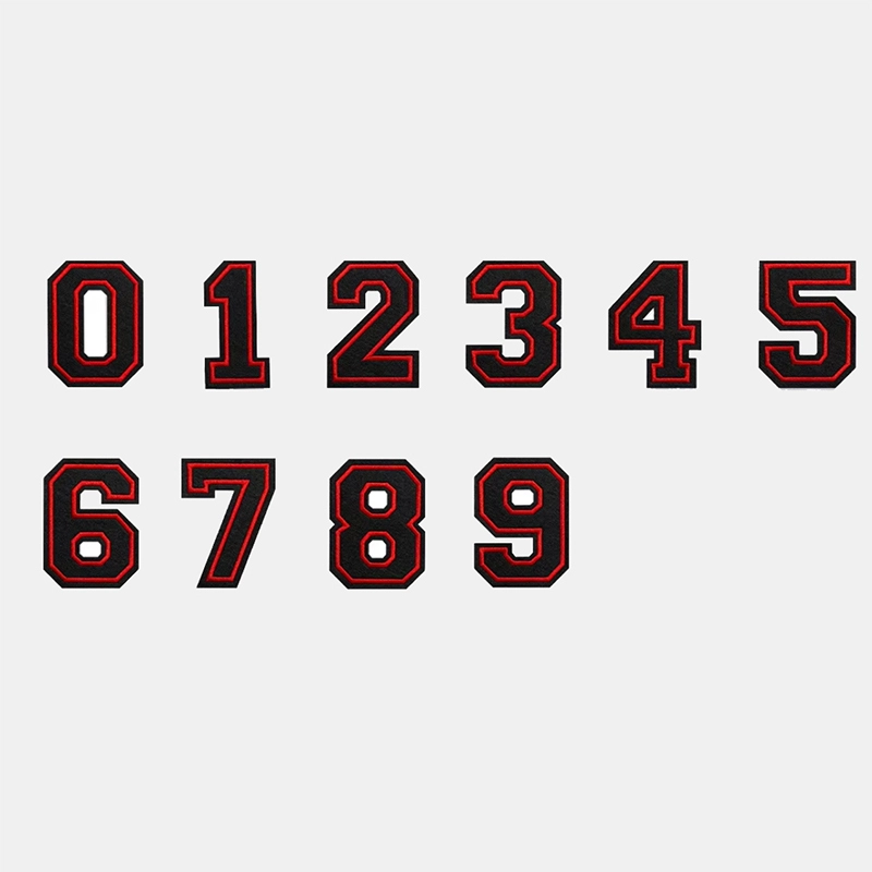 Black Large Letter Iron On Patch