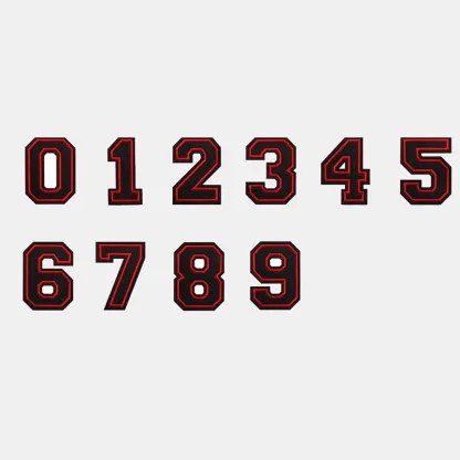 Black Large Letter Iron On Patch