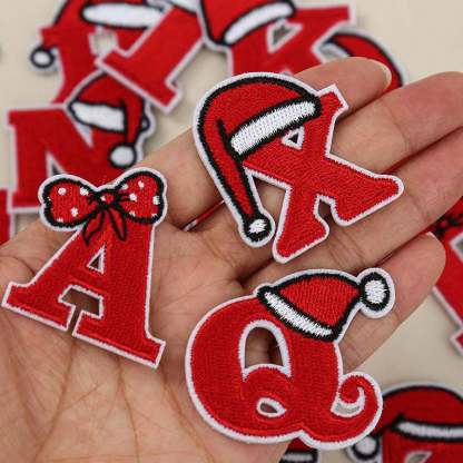 Christmas Letter Embroidered Patch
