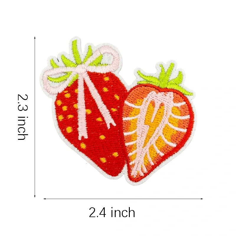 Cute Strawberry Iron on Patches
