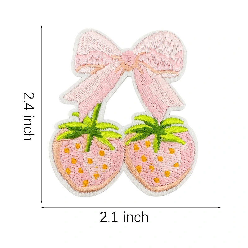 Cute Strawberry Iron on Patches
