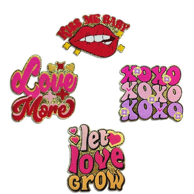 Large Letter Love Chenille Patch