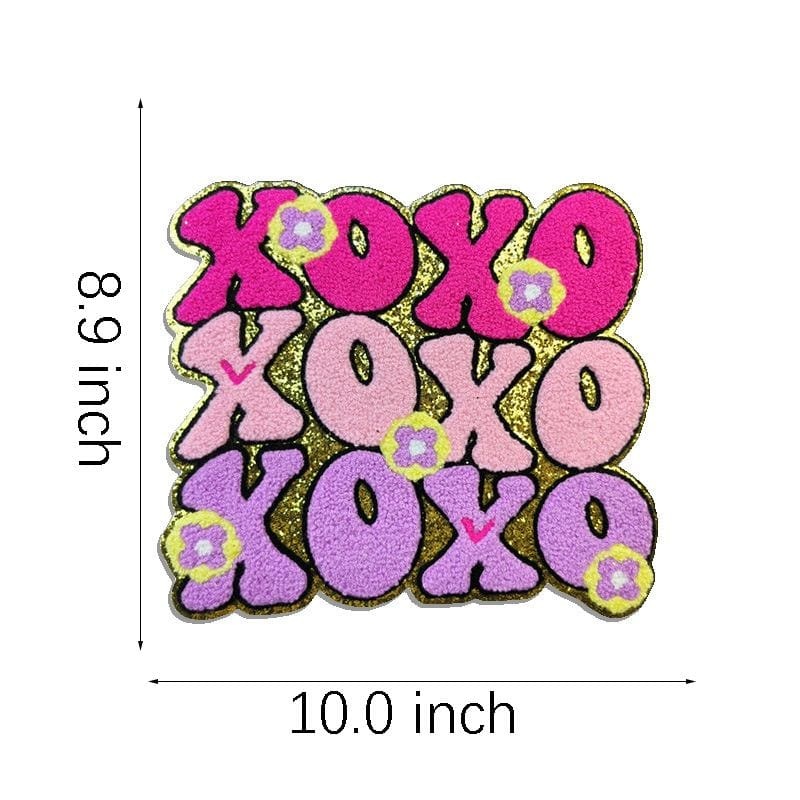 Large Letter Love Chenille Patch