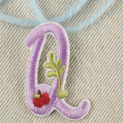 Color Flower Letter Iron On Patches