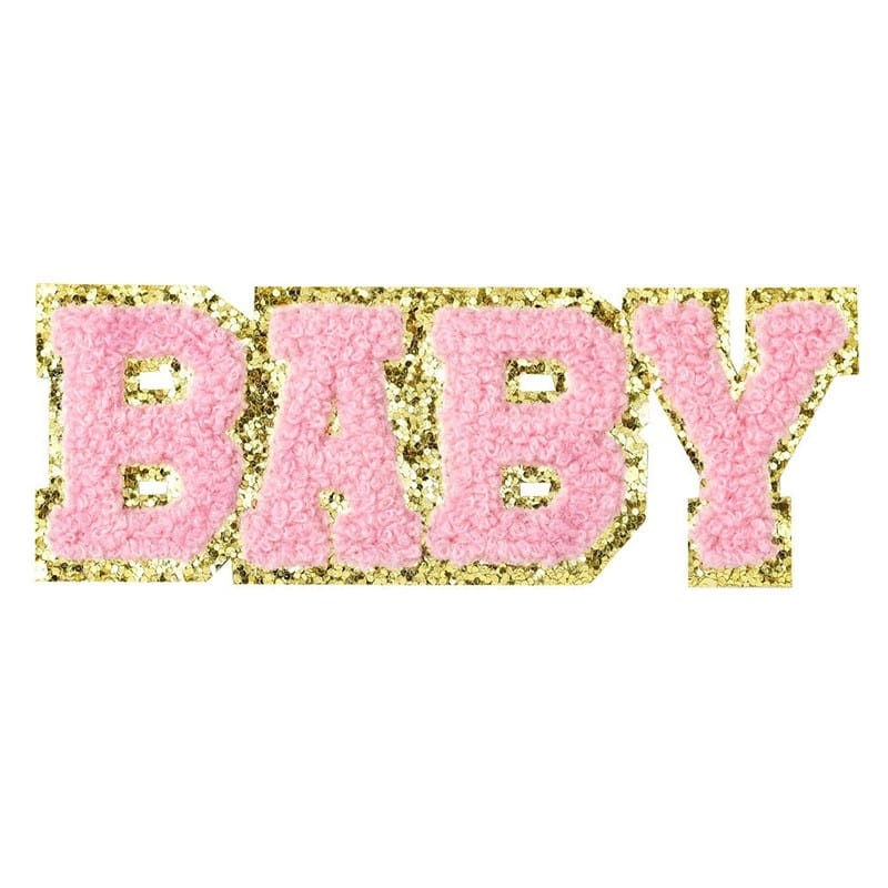 Color BABY Letter Iron On Patch