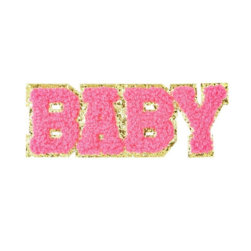 Color BABY Letter Iron On Patch