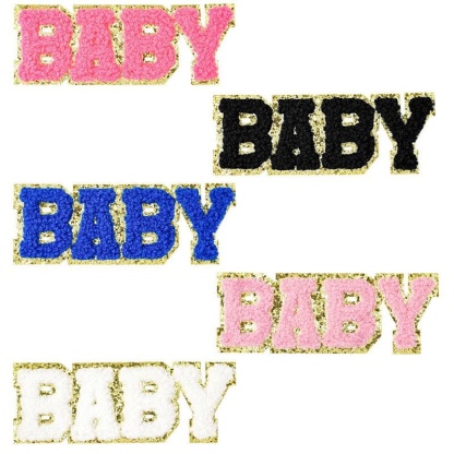 Color BABY Letter Iron On Patch