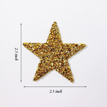 Star Rhinestone Glitter Patches