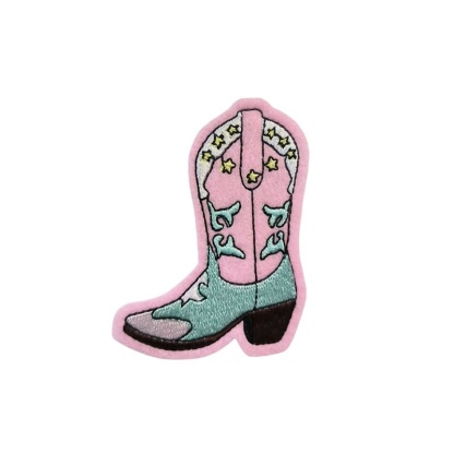 Cowgirl Boots Embroidered Patch