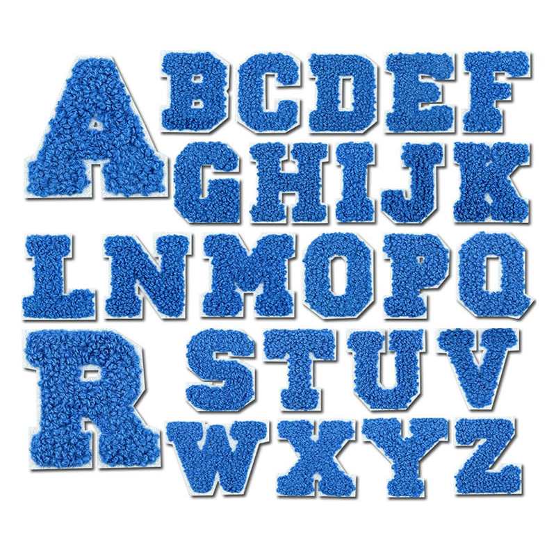 Royal Blue Chenille Letters Patch