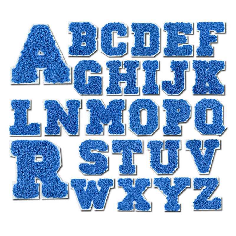 Royal Blue Chenille Letters Patch