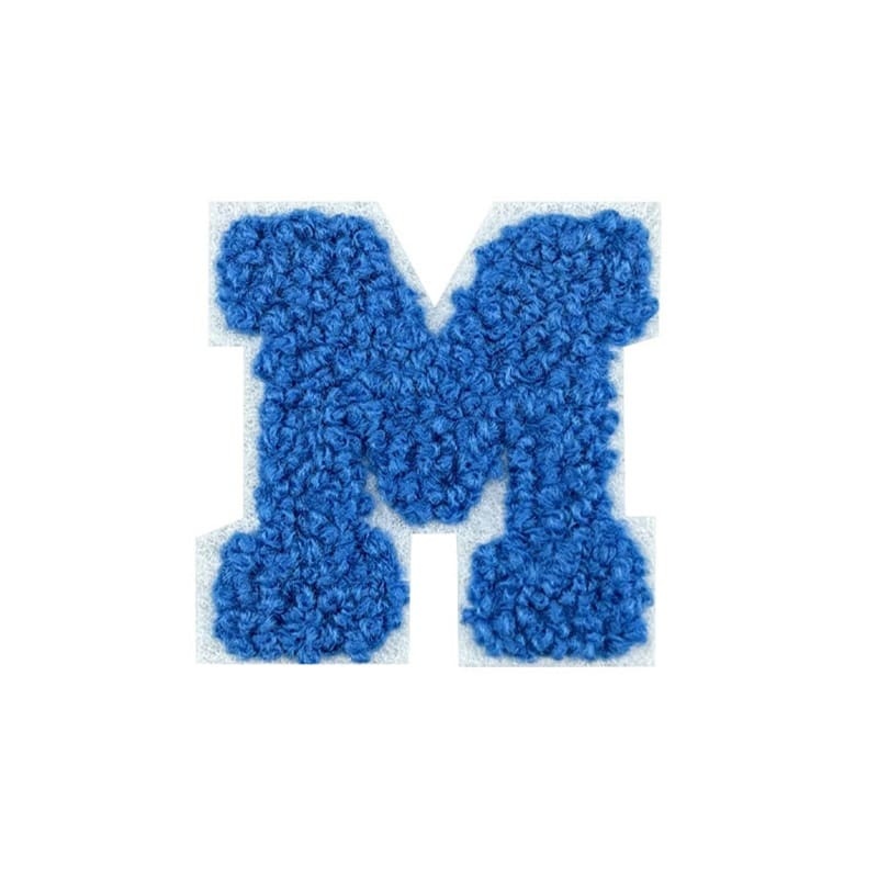Royal Blue Chenille Letters Patch
