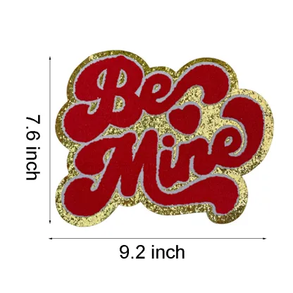 Be Mine Heart Letter Iron On Patch
