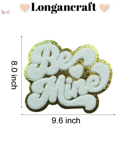 Be Mine Heart Letter Iron On Patch