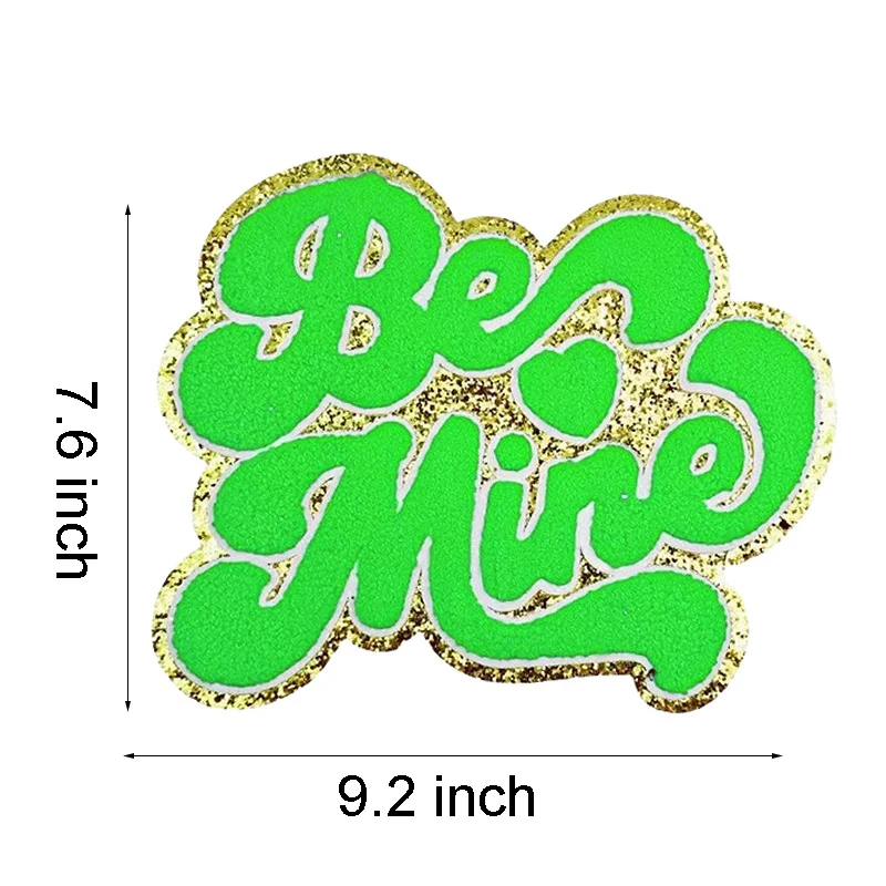 Be Mine Heart Letter Iron On Patch