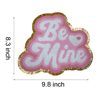 Be Mine Heart Letter Iron On Patch