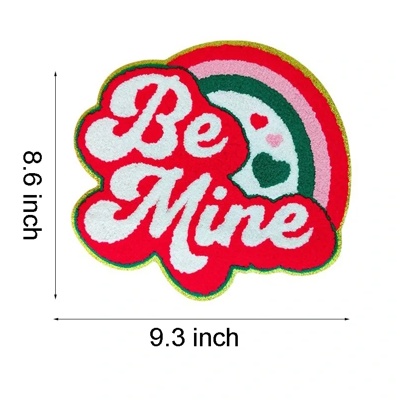 Be Mine Heart Letter Iron On Patch