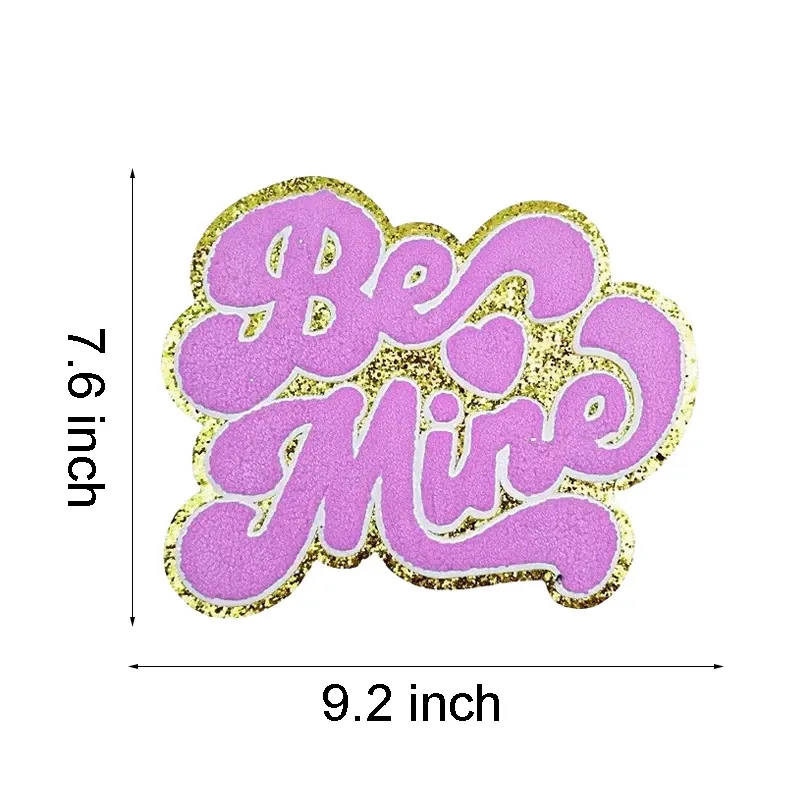 Be Mine Heart Letter Iron On Patch