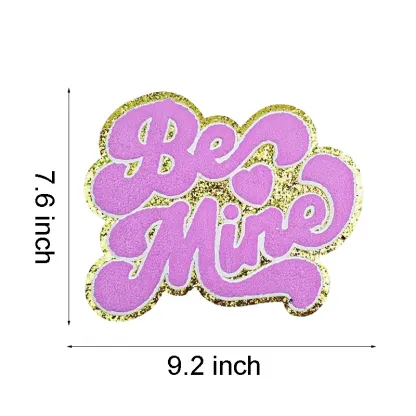 Be Mine Heart Letter Iron On Patch