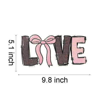 XOXO Large Letter Sequin Patches