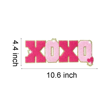 XOXO Letter Love Iron On Patches