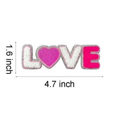 XOXO Letter Love Iron On Patches