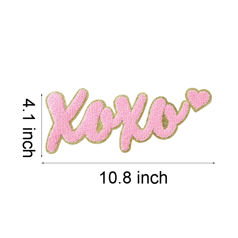 XOXO Letter Love Iron On Patches