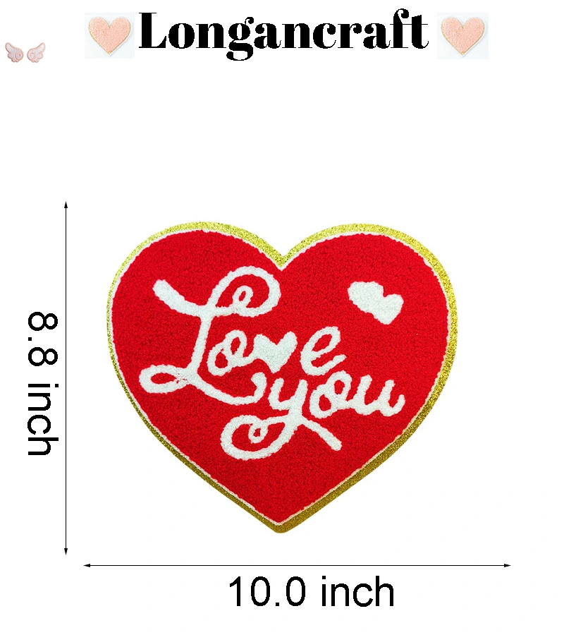 Bowknot Heart Iron On Patches