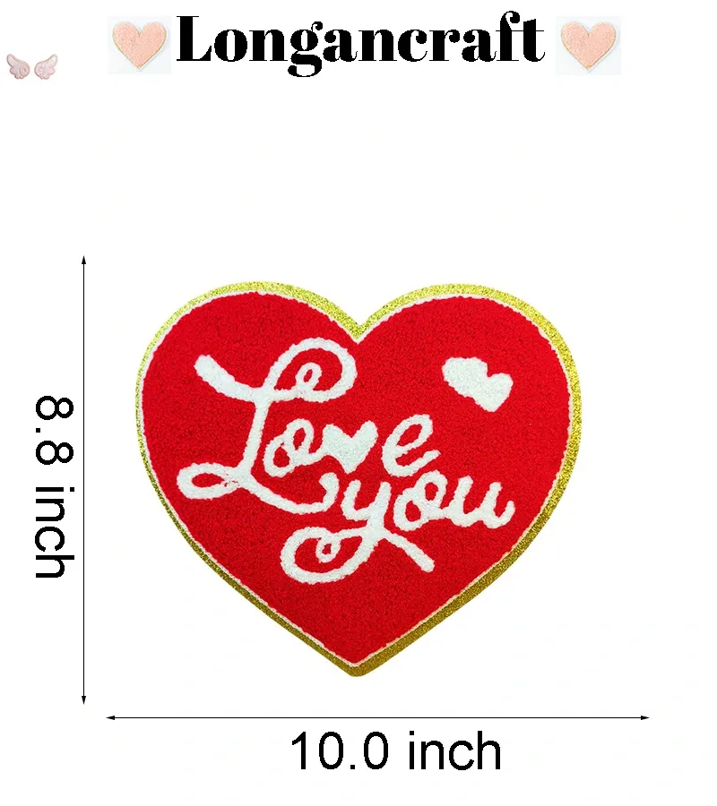 Bowknot Heart Iron On Patches