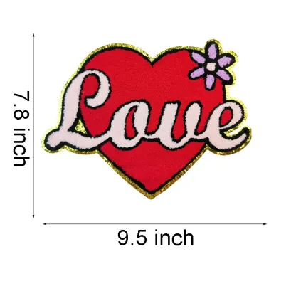 Bowknot Heart Iron On Patches