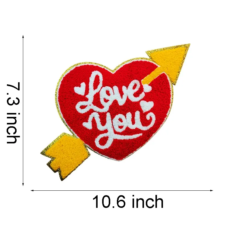 Bowknot Heart Iron On Patches