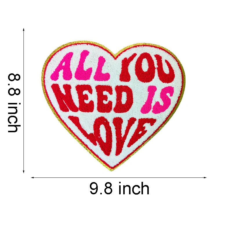 Bowknot Heart Iron On Patches